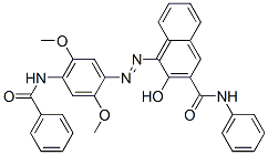CAS#: 6358-46-9, 4-[[4-(Benzoylamino)-2,5-Dimethoxyphenyl]Azo]-3-Hydroxy-N-Phenylnaphthalene-2-Carboxamide