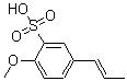 CAS 登录号：63589-56-0， 2-甲氧基-5-(1-丙烯-1-基)-苯磺酸均聚物