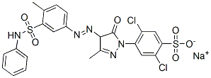 CAS#: 6359-99-5, Sodium 4-[4-[[3-(Anilinosulphonyl)-p-Tolyl]Azo]-4,5-Dihydro-3-Methyl-5-Oxo-1H-Pyrazol-1-Yl]-2,5-Dichlorobenzenesulphonate