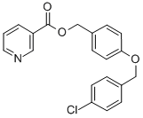 CAS 登录号：63608-11-7， 4-(4'-氯苄基氧基)苄基烟酸酯