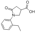 CAS 登录号：63675-17-2， 1-(2-乙基苯基)-5-氧代吡咯烷-3-羧酸