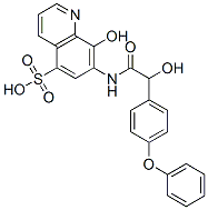 CAS 登录号：63680-66-0， 8-羟基-7-[[2-(4-苯氧基苯基)-2-羟基乙酰基]氨基]-5-喹啉磺酸