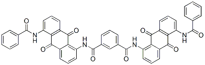 CAS 登录号：6370-78-1， N,N'-二[5-(苯甲酰基氨基)-9,10-二氢-9,10-二氧代-1-蒽基]间苯二甲酰胺