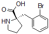 CAS 登录号：637020-88-3， 2-[(2-溴苯基)甲基]-D-脯氨酸