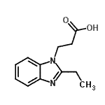 CAS 登录号：637322-36-2， 3-(2-乙基-1H-苯并咪唑-1-基)丙酸