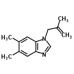 CAS#: 637324-97-1, 5,6-Dimethyl-1-(2-methyl-2-propen-1-yl)-1H-benzimidazole