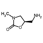 CAS 登录号：637343-93-2， (5R)-5-(氨基甲基)-3-甲基-1,3-恶唑烷-2-酮