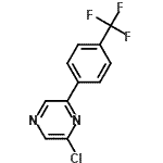 CAS 登录号：637352-84-2， 2-氯-6-[4-(三氟甲基)苯基]吡嗪