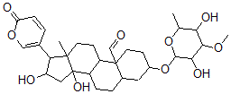 CAS#: 63765-68-4, 3beta-[(6-Deoxy-3-O-Methyl-D-Glucopyranosyl)Oxy]-14,16beta-Dihydroxy-19-Oxo-5alpha-Bufa-20,22-Dienolide