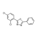 CAS#: 63765-72-0, 2-(2,4-Dichlorophenyl)-5-Phenyl-1,3,4-Oxadiazole