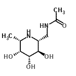 CAS#: 637772-10-2, N-{[(2R,3R,4R,5R,6S)-3,4,5-Trihydroxy-6-methyl-2-piperidinyl]methyl}acetamide
