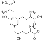 CAS 登录号：63800-01-1， 4-((2S)-2-氨基-2-羧基乙基)-1-((2R,5S)-5-氨基-5-羧基-2-羟基戊基)-3-((3S)-3-氨基-3-羧基丙基)-5-羟基-吡啶鎓内盐