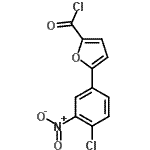 CAS 登录号：638160-09-5， 5-(4-氯-3-硝基苯基)-2-糠酰氯