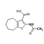 CAS#: 63826-34-6, 2-Acetamido-5,6,7,8-Tetrahydro-4H-Cyclohepta[b]Thiophene-3-Carboxylic Acid
