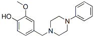 CAS 登录号：63867-54-9， 4-[(4-苯基-1-哌嗪基)甲基]-2-甲氧基苯酚