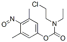 CAS 登录号：63884-90-2， N-(2-氯乙基)-N-乙基氨基甲酸 4-亚硝基-3,5-二甲基苯基酯