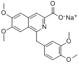 CAS 登录号：63905-64-6， 6,7-二甲氧基-1-藜芦基-3-异喹啉羧酸钠盐