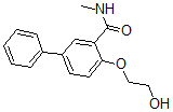 CAS 登录号：63906-81-0， 2-(beta-羟基乙氧基)-N-甲基-5-苯基苯甲酰胺