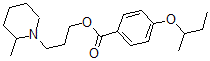 CAS#: 63916-69-8, 3-(2-Methylpiperidino)Propyl 4-Sec-Butoxybenzoate