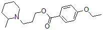 CAS 登录号：63916-80-3， 3-(2-甲基哌啶基)丙基 4-乙氧基苯甲酸酯