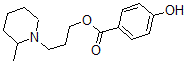 CAS 登录号：63916-87-0， 3-(2-甲基哌啶基)丙基 4-羟基苯甲酸酯