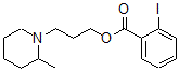 CAS 登录号：63916-88-1， 3-(2-甲基哌啶基)丙基 2-碘苯甲酸酯