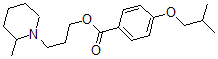CAS 登录号：63916-90-5， 3-(2-甲基哌啶基)丙基 4-异丁氧基苯甲酸酯