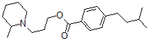 CAS#: 63916-91-6, 3-(2-Methylpiperidino)Propyl 4-Isopentylbenzoate