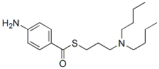 CAS 登录号：63917-80-6， 4-氨基硫代苯甲酸 S-[3-(二丁基氨基)丙基]酯