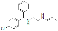CAS#: 63918-47-8, N-[alpha-(4-Chlorophenyl)Benzyl]-N'-(1-Propenyl)Ethylenediamine