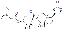 CAS 登录号：63979-66-8， 毒毛旋花甙元 3-[(二乙基氨基)乙酸酯]