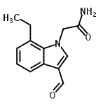 CAS#: 639810-79-0, 2-(7-Ethyl-3-formyl-1H-indol-1-yl)acetamide