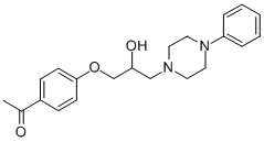 CAS#: 63990-49-8, 4'-[2-Hydroxy-3-(4-Phenylpiperazino)Propoxy]Acetophenone