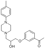 CAS#: 63990-52-3, 3'-[2-Hydroxy-3-[4-(p-Tolyl)Piperazino]Propoxy]Acetophenone