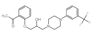 CAS#: 63990-53-4, 2'-[2-Hydroxy-3-[4-(alpha,alpha,alpha-Trifluoro-m-Tolyl)Piperazino]Propoxy]Acetophenone