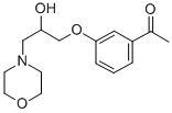 CAS 登录号：63990-82-9， 3'-(2-羟基-3-吗啉基丙氧基)苯乙酮