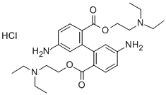 CAS 登录号：63992-38-1， 二[2-(二乙基氨基)乙基] 5,5'-二氨基联苯-2,2'-二羧酸酯盐酸盐