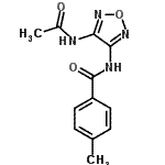 CAS 登录号：640238-19-3， N-(4-乙酰氨基-1,2,5-恶二唑-3-基)-4-甲基苯甲酰胺