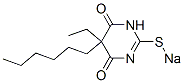 CAS#: 64038-10-4, 5-Ethyl-5-Hexyl-2-Sodiothio-4,6(1H,5H)-Pyrimidinedione