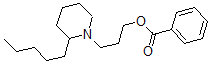 CAS#: 64050-38-0, 3-(2-Pentylpiperidino)Propyl Benzoate