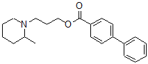 CAS#: 64050-41-5, 3-(2-Methylpiperidino)Propyl 4-Phenylbenzoate