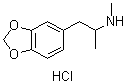 CAS#: 64057-70-1, 1-(1,3-Benzodioxol-5-yl)-N-methylpropan-2-amine hydrochloride