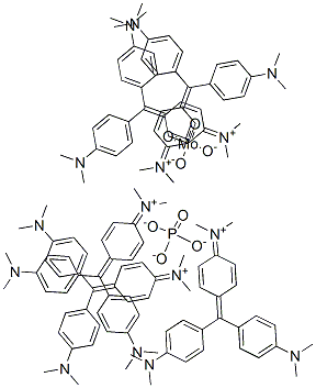 CAS#: 64070-98-0, N-[4-[Bis[4-(Dimethylamino)Phenyl]Methylene]-2,5-Cyclohexadien-1-Ylidene]-N-Methyl-Methanaminium Molybdatephosphate
