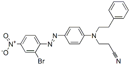 CAS#: 64071-85-8, 3-[[4-[(2-Bromo-4-Nitrophenyl)Azo]Phenyl](2-Phenylethyl)Amino]Propiononitrile