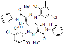 CAS#: 6408-26-0, Disodium Hydrogen Bis[5-Chloro-3-[(4,5-Dihydro-3-Methyl-5-Oxo-1-Phenyl-1H-Pyrazol-4-Yl)Azo]-2-Hydroxybenzenesulphonato(3-)]Chromate(3-)