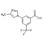 CAS#: 641571-13-3, 3-(4-Methyl-1H-imidazol-1-yl)-5-(trifluoromethyl)benzoic acid