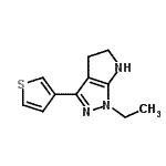CAS#: 641592-97-4, 1-Ethyl-3-(3-thienyl)-1,4,5,6-tetrahydropyrrolo[2,3-c]pyrazole
