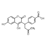 CAS#: 64180-13-8, 4,6-Dihydroxy-3-[1-(4-nitrophenyl)-3-oxobutyl]-2H-chromen-2-one