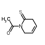 CAS 登录号：6431-25-0， 1-(2-硫代-3,6-二氢-1(2H)-吡啶基)乙酮
