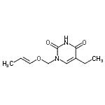 CAS#: 643742-70-5, 5-Ethyl-1-{[(1E)-1-propen-1-yloxy]methyl}-2,4(1H,3H)-pyrimidinedione